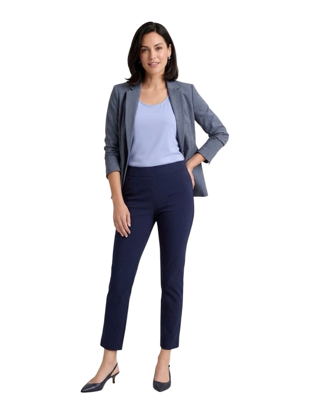 Black Label Chico's Slim Fit Pants NWT in Navy